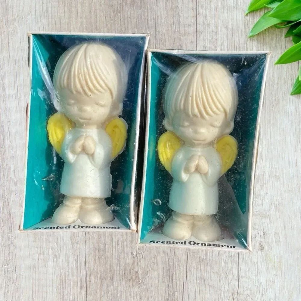 2 - Vintage Halo Air Freshener heavenly Angel Ornament